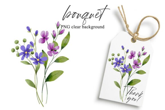 Download Watercolor Flowers Clipart Bouquet, PNG. - Bouquet Collection
