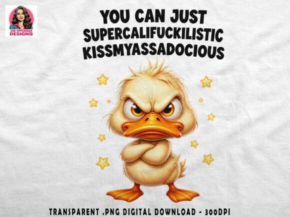 Download Title: Sassy Duck PNG | Funny Quote - Title Collection