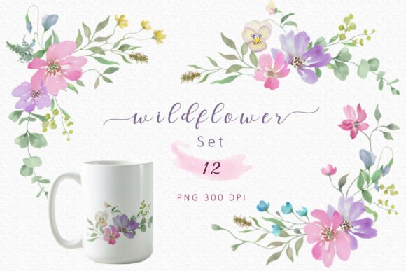 Download Watercolor Wildflower Clip Art Set - Premium Resources