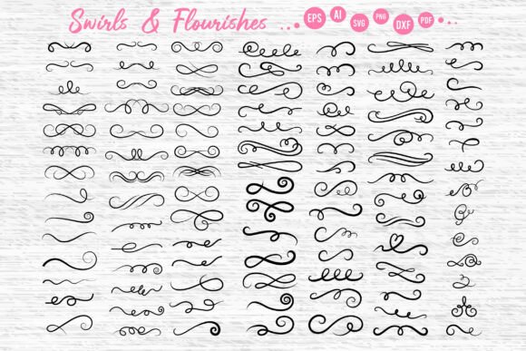Download Swirls and Flourishes Clipart - Flourishes Collection