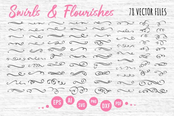Download Swirls and Flourishes Clipart - Flourishes Collection