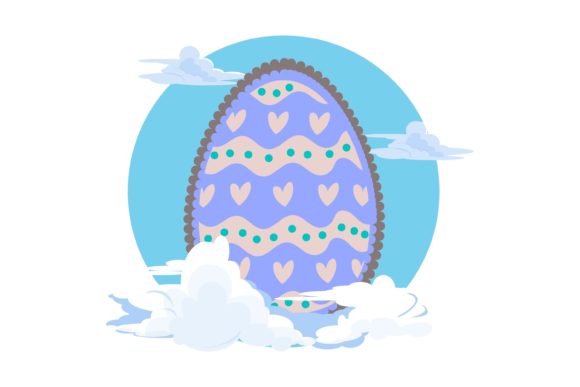 Download Easter Egg Decoration Style  Scalloped - Decoration Collection