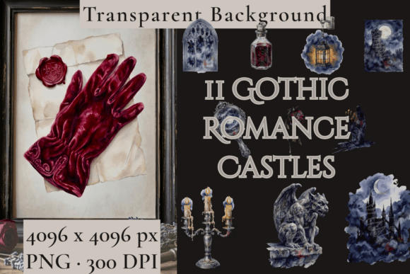 Download Dark Romantasy Gothic Castle PNG - Premium Bundle