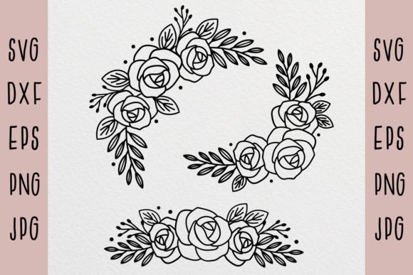Download Flower Border, Floral Decoration, Roses - Decoration Collection