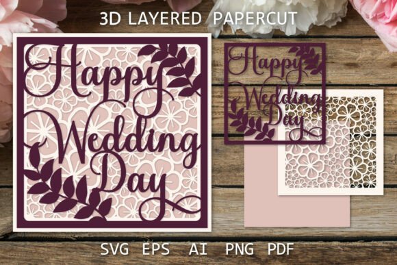 Download Wedding Card SVG, Paper Cut Wedding Card - Wedding card Collection