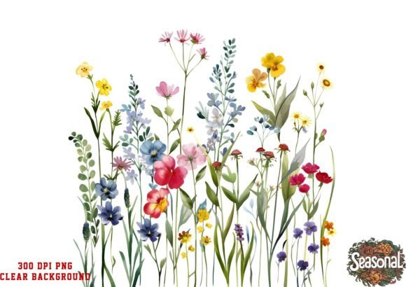 Download Wildflower Bouquet Watercolor Clipart - Bouquet Collection