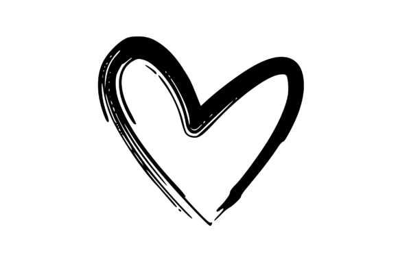 Download Rough Hand Drawn Hearts Graphic Element - Element Collection