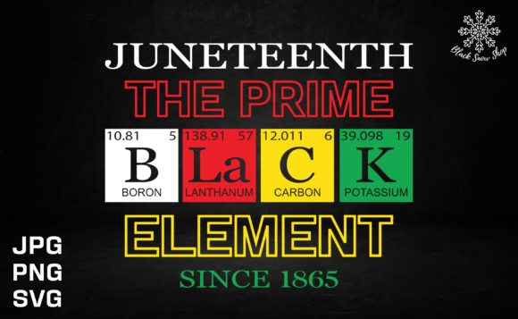 Download Juneteenth Black the Prime Element SVG - Element Collection