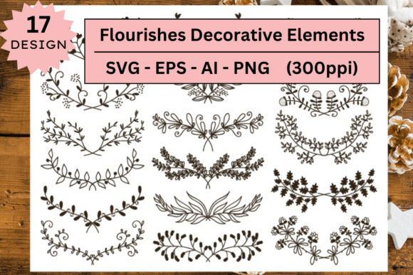 Download Flourishes Decorative Elements Svg Set - Element Collection