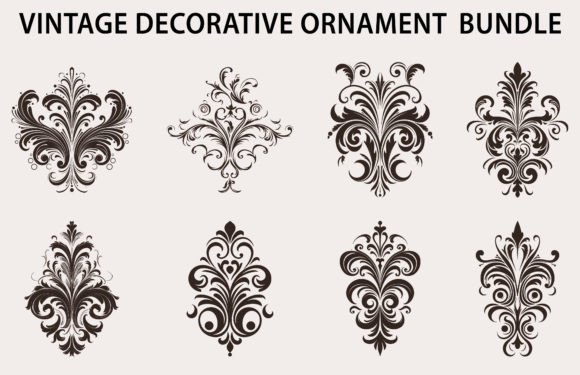 Download Set of Decorative Design Element Vector - Element Collection