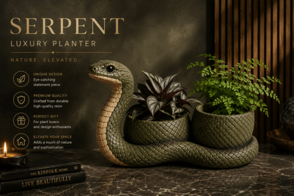 Download Serpent Luxury Planter - Plant Collection